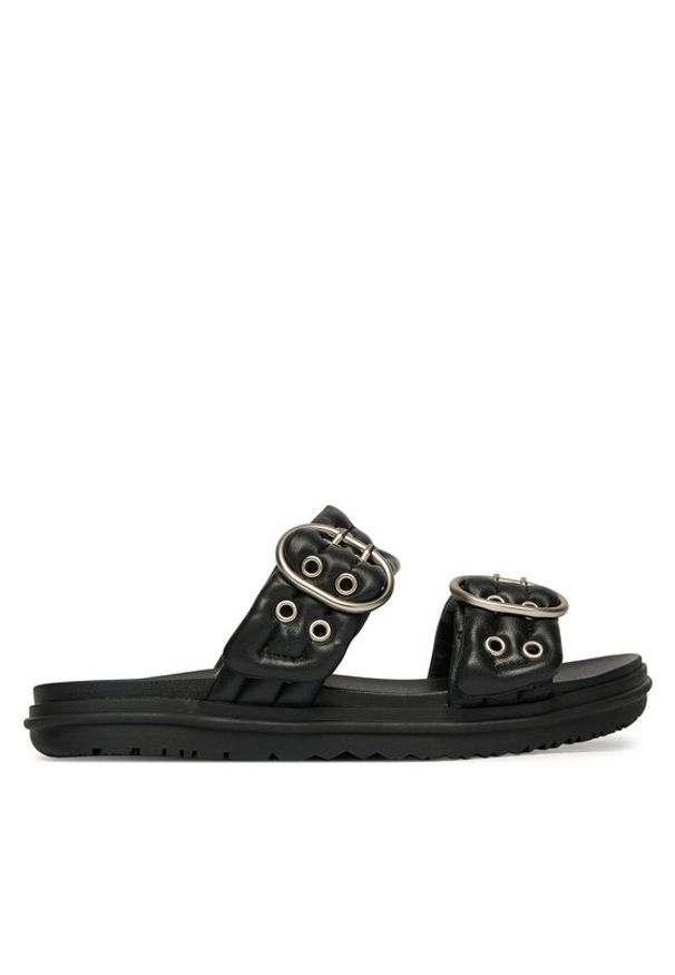 EMU Australia Klapki Bondi Buckle 2.0 W13306 Czarny. Kolor: czarny. Materiał: skóra