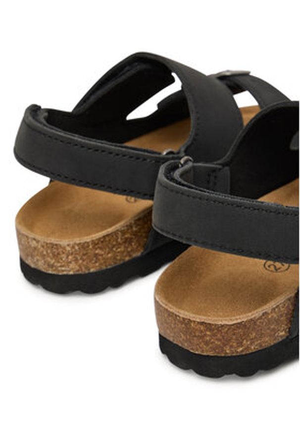 Calvin Klein Sandały Velcro V3X2-83328-0315 M Czarny. Kolor: czarny. Materiał: skóra