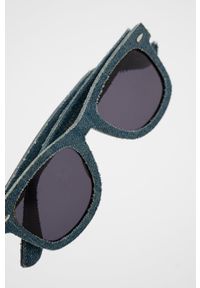 Pepe Jeans Okulary przeciwsłoneczne Denim Wayfarer męskie. Kolor: niebieski. Materiał: denim #3