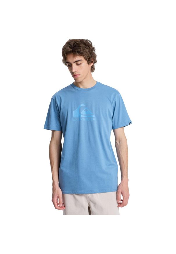 Quiksilver - Koszulka z krótkim rękawem EV COMP LOGO Mężczyźni. Kolor: niebieski. Materiał: materiał, bawełna. Długość rękawa: krótki rękaw. Długość: krótkie. Wzór: nadruk