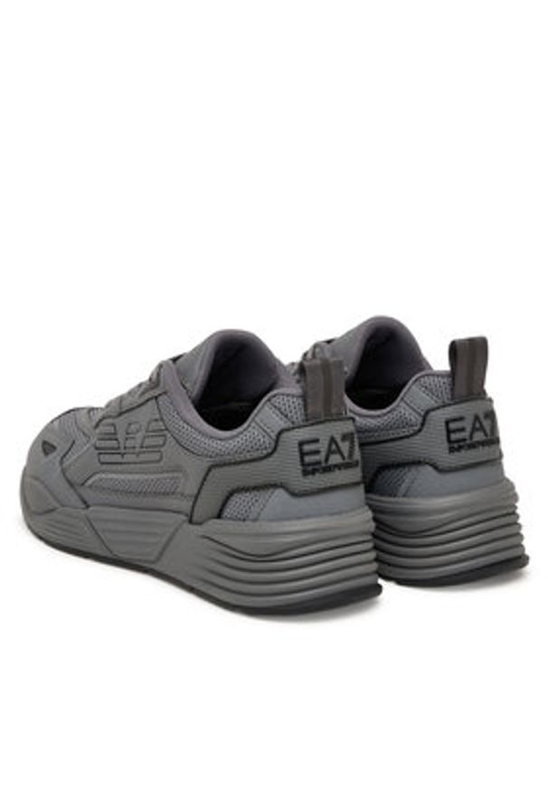 EA7 Emporio Armani Sneakersy 7X000306 AF23595 MZ522 Szary. Kolor: szary. Materiał: skóra