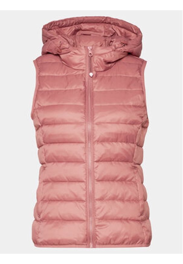 only - ONLY Bezrękawnik New Tahoe Hood 15205760 Różowy Regular Fit. Kolor: różowy. Materiał: syntetyk. Długość rękawa: bez rękawów