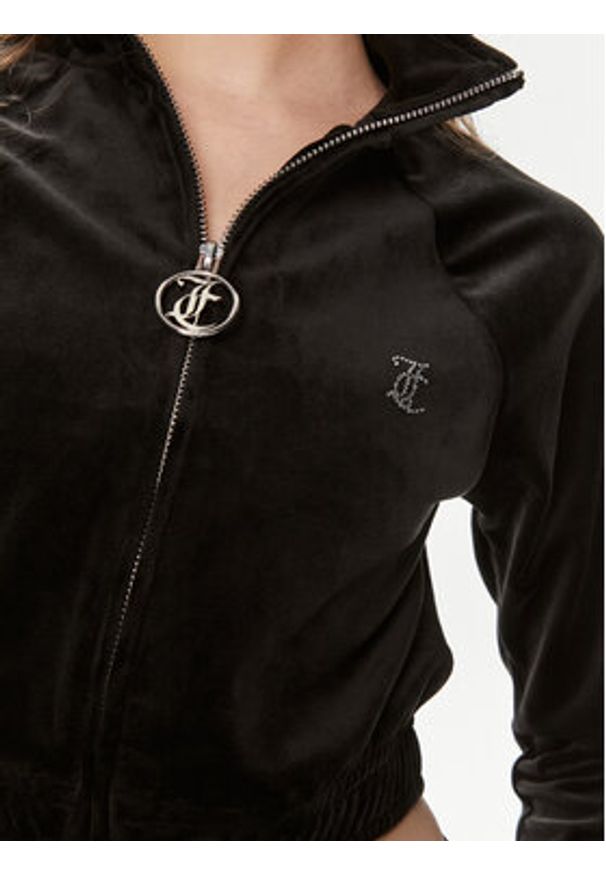 Juicy Couture Bluza Tasha JCWCT24306 Czarny Slim Fit. Kolor: czarny. Materiał: syntetyk