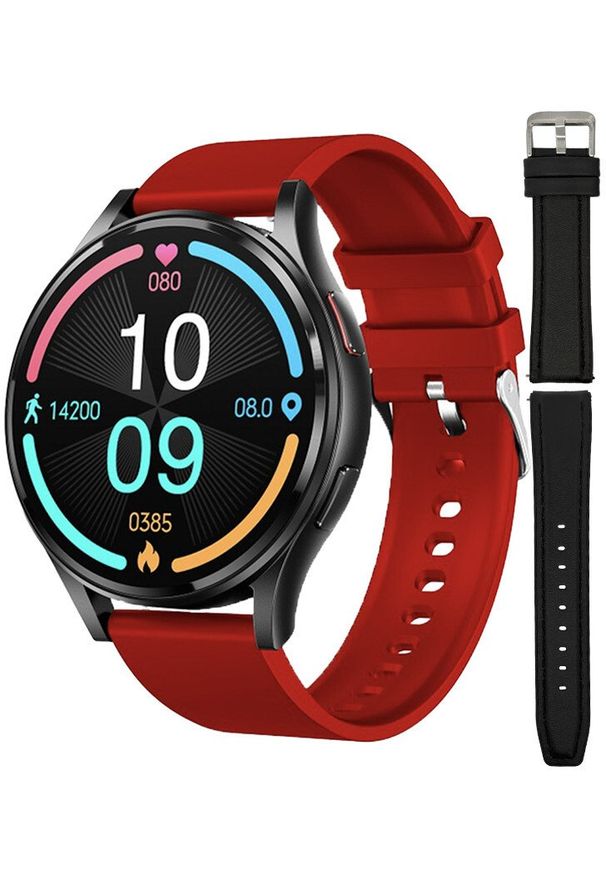 Zegarek Hagen Zegarek męski Hagen HB26.14.535.534-SET czerwony. Kolor: czerwony