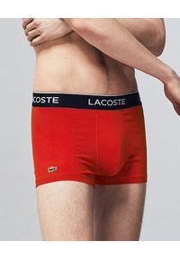 Lacoste - LACOSTE - Kolorowe bokserki z bawełny 3-pack. Kolor: czarny. Materiał: bawełna. Wzór: kolorowy #4