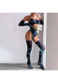 Intica - Komplet bielizny pięcioczęściowy elegancki na wieczór Shafeeka. Kolor: wielokolorowy. Materiał: materiał #10