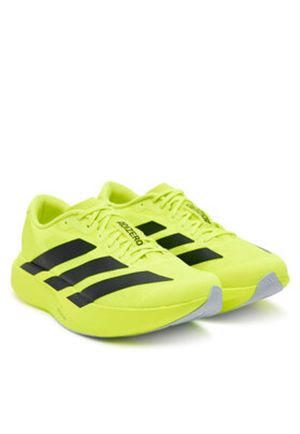 Adidas - adidas Buty do biegania adizero EVO SL JR3416 Zielony. Kolor: zielony. Materiał: materiał