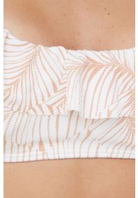 Roxy strój kąpielowy kolor beżowy lekko usztywniona miseczka. Kolor: beżowy. Materiał: materiał
