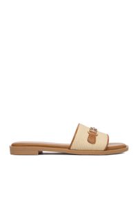 Nine West Klapki CEO-678322-84 Beżowy. Kolor: beżowy. Materiał: materiał #1