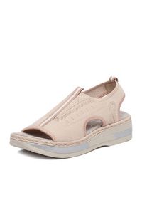 Rieker Sandały CEO-V59B5-31 Różowy jasny. Kolor: różowy. Materiał: materiał #2