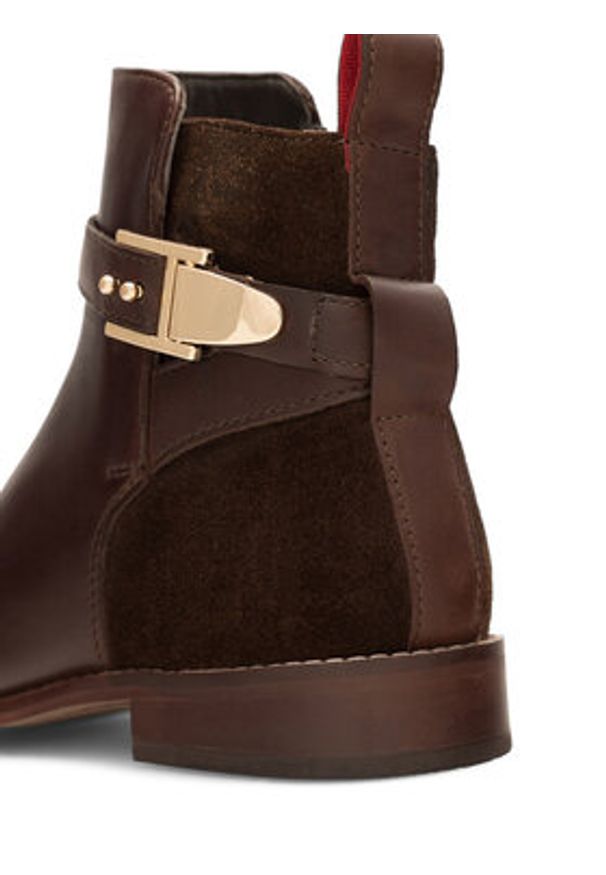 Sergio Bardi Botki WI08-CHLOE(552)-21-SB Brązowy. Kolor: brązowy. Materiał: skóra