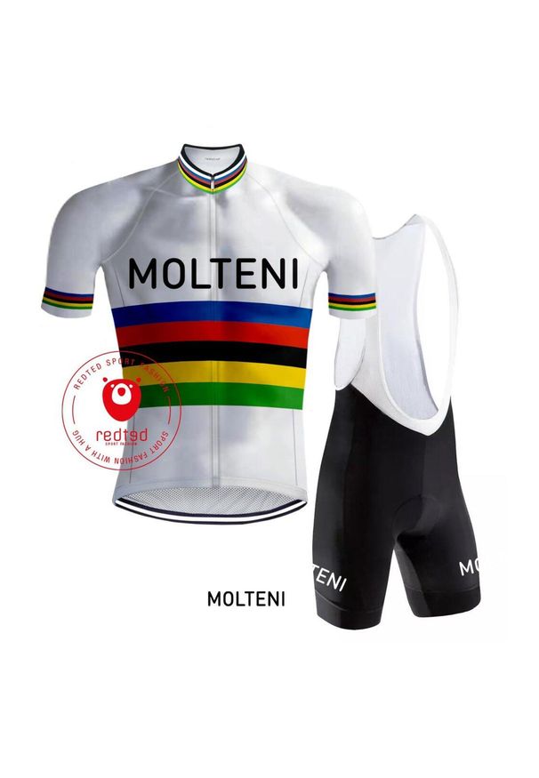 REDTED - Odzież rowerowa Vintage Molteni Rainbow - RedTed. Kolor: wielokolorowy. Materiał: poliester