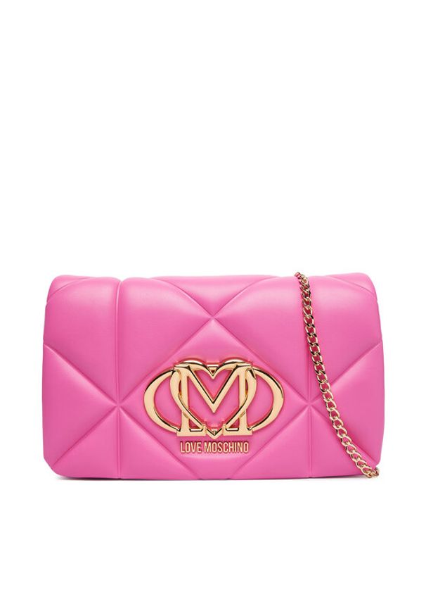 Love Moschino - LOVE MOSCHINO Torebka JC4043PP1OLC0604 Różowy. Kolor: różowy. Materiał: skórzane