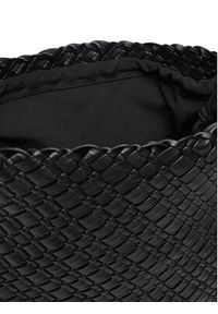 TOMMY HILFIGER - Tommy Hilfiger Torebka Th Braided Maxi Hobo AW0AW18161 Czarny. Kolor: czarny. Materiał: skórzane #2