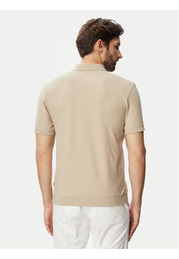JOOP! Polo Jj-Tibaris 30103411 Beżowy Regular Fit. Typ kołnierza: polo. Kolor: beżowy. Materiał: bawełna
