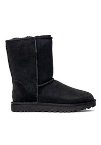 Ugg - Buty zimowe damskie UGG W Classic Mini Short II (1016223-BLK). Okazja: na plażę. Kolor: czarny. Materiał: materiał. Sezon: zima. Styl: młodzieżowy #7