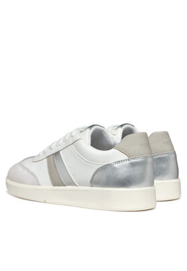 Geox Sneakersy D Meleda D55UGB 05422 C1352 Biały. Kolor: biały. Materiał: skóra