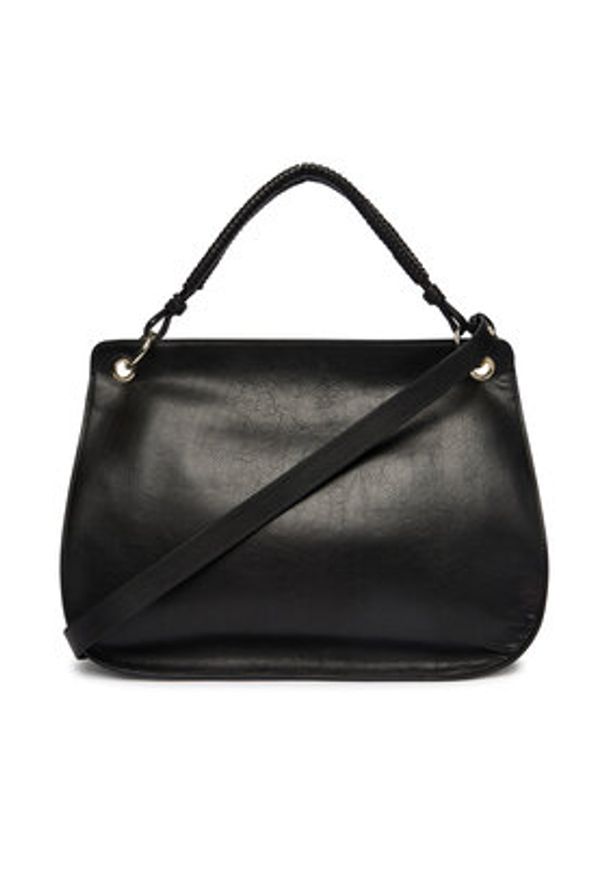 Patrizia Pepe Torebka 8B0313/L162-K103 Czarny. Kolor: czarny. Materiał: skórzane