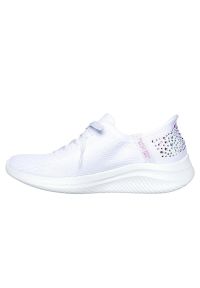 skechers - Buty do chodzenia damskie Skechers 150175WHT. Kolor: biały. Materiał: materiał, syntetyk. Szerokość cholewki: normalna. Sport: turystyka piesza