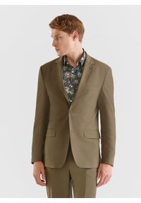 Pako Lorente - PAKO LORENTE – Zielona marynarka garniturowa z wełną. Okazja: na co dzień. Kolor: zielony. Materiał: wełna. Styl: casual #8