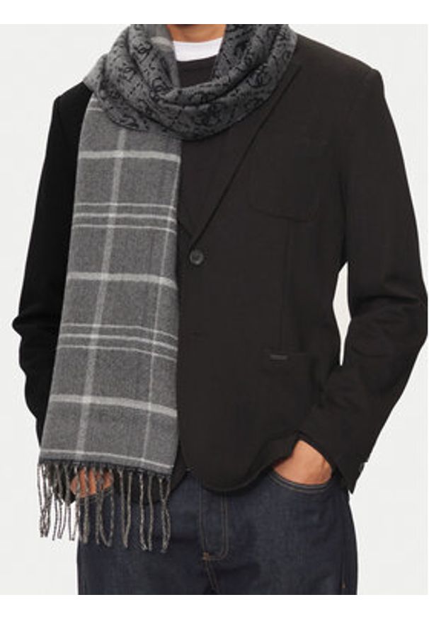 Guess Szalik AM9432 POL03 Szary. Kolor: szary. Materiał: materiał