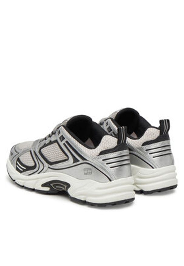 Tommy Jeans Sneakersy Archive'97 Metallic EM0EM01572 Czarny. Kolor: czarny. Materiał: skóra