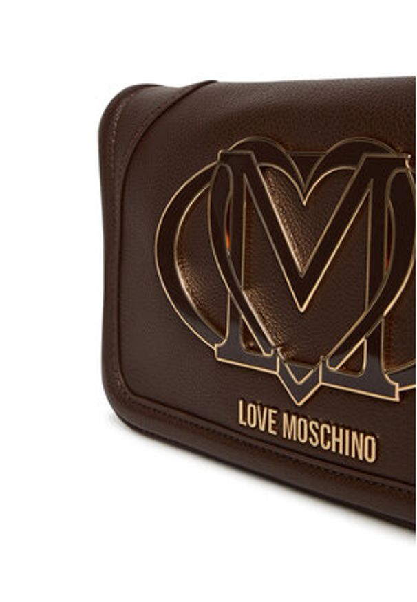 Love Moschino - LOVE MOSCHINO Torebka JC4010PP1NLG0301 Brązowy. Kolor: brązowy. Materiał: skórzane