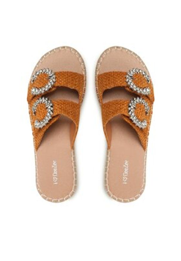 DeeZee Espadryle JSZ5874-6 Brązowy. Kolor: brązowy. Materiał: materiał