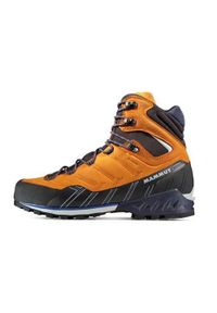 Buty trekkingowe męskie Mammut Kento Advanced High Gtx. Kolor: pomarańczowy. Materiał: syntetyk, zamsz, materiał. Szerokość cholewki: normalna