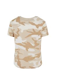 Urban Classics - T-shirt Damski Camo Standardowy. Kolor: brązowy, wielokolorowy, zielony