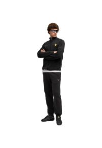 Spodnie męskie Puma Ferrari T7 Pants. Kolor: czarny. Materiał: bawełna, materiał. Sport: fitness #1