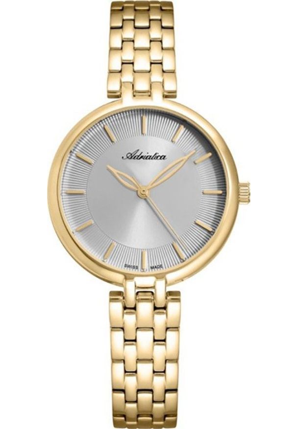 Zegarek Adriatica Zegarek damski Adriatica A3763.1117Q złoty. Kolor: złoty