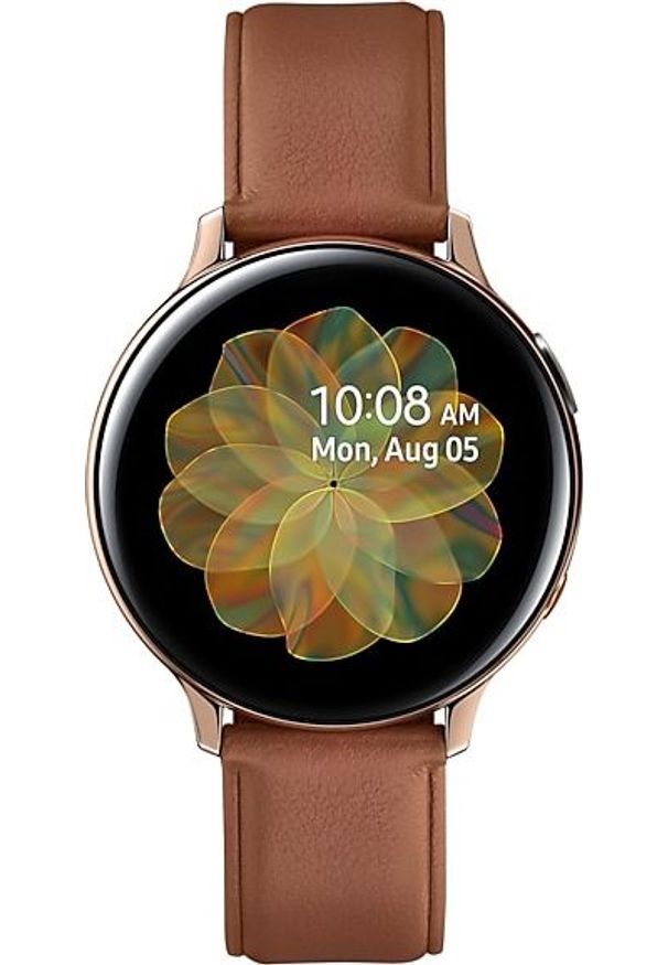 SAMSUNG - Smartwatch Samsung Galaxy Watch Active 2 Stainless Steel Gold 44mm Brązowy (SM-R825FSDADBT). Rodzaj zegarka: smartwatch. Kolor: brązowy