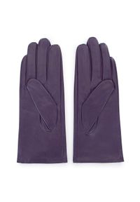 Wittchen - Damskie rękawiczki z perforowanej skóry fioletowe. Kolor: fioletowy. Materiał: skóra. Wzór: jednolity, aplikacja. Styl: casual, elegancki, sportowy #3