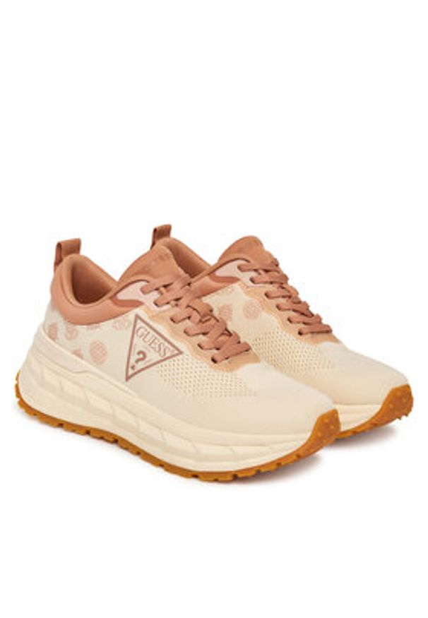 Guess Sneakersy 176755 Beżowy. Kolor: beżowy. Materiał: materiał
