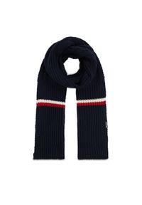 TOMMY HILFIGER - Szalik Tommy Hilfiger. Kolor: niebieski