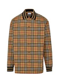 Burberry - BURBERRY - Koszula w kratkę. Kolor: beżowy. Materiał: bawełna. Wzór: kratka