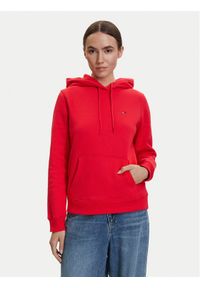 Tommy Jeans Bluza DW0DW19958 Czerwony Regular Fit. Kolor: czerwony. Materiał: bawełna #1