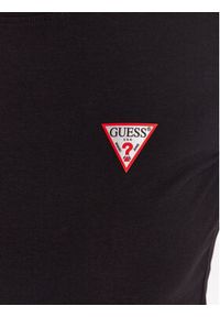 Guess T-Shirt W2YI44 J1314 Czarny Slim Fit. Kolor: czarny. Materiał: bawełna