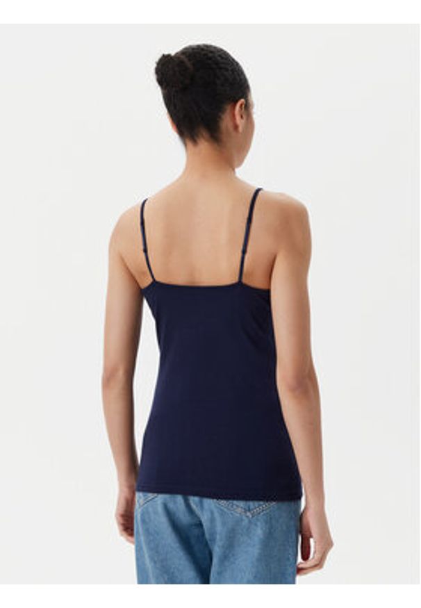GAP - Gap Top 701570-04 Granatowy Slim Fit. Kolor: niebieski. Materiał: bawełna