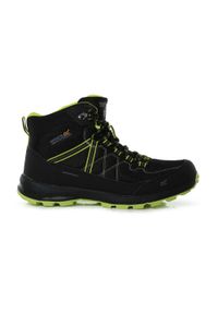Regatta - Męskie buty trekkingowe Samaris Lite. Kolor: czarny. Materiał: poliester. Sport: turystyka piesza #1