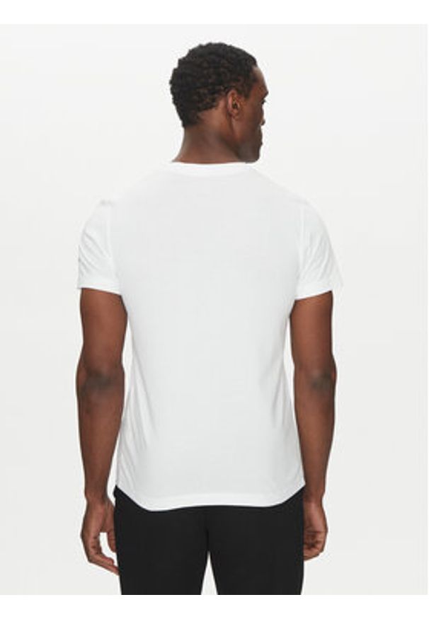 Lacoste T-Shirt TH1044 Biały Regular Fit. Kolor: biały. Materiał: syntetyk, bawełna