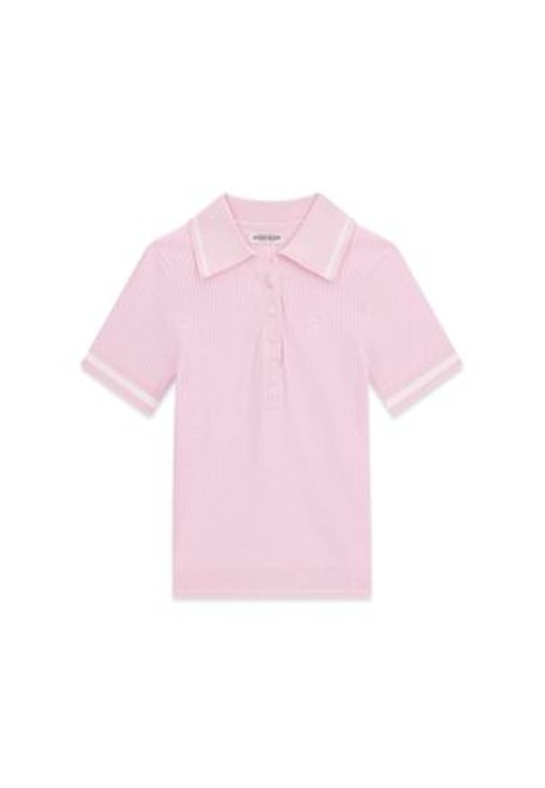 Guess Jeans Sweter 181553 Różowy Classic Fit. Kolor: różowy