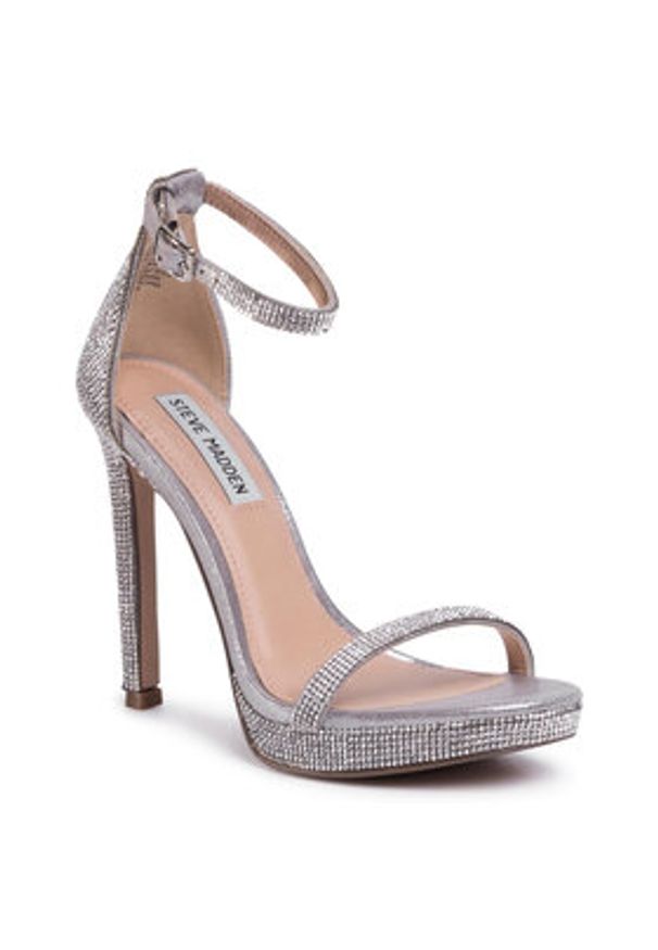 Steve Madden Sandały Milano-R SM11000897-02003-998 Srebrny. Kolor: srebrny. Materiał: syntetyk
