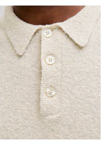 Jack & Jones Sweter Maverick 12286144 Beżowy Regular Fit. Kolor: beżowy. Materiał: bawełna #6