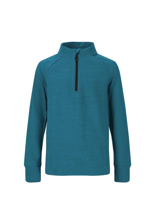 Bluza narciarska dziecięca Whistler Kajsa. Kolor: niebieski. Długość rękawa: długi rękaw