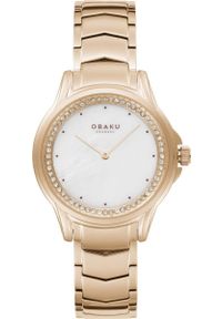 Zegarek OBAKU Zegarek damski Obaku Denmark V261LEVWSV różowe złoto. Kolor: złoty, wielokolorowy, różowy #1