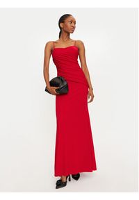 Rinascimento Sukienka wieczorowa 1000768835394 Czerwony Slim Fit. Kolor: czerwony. Materiał: syntetyk. Styl: wizytowy #2