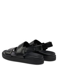 Calvin Klein Sandały Flat Sandal Calvin Mtl Lth HW0HW01984 Czarny. Kolor: czarny #6