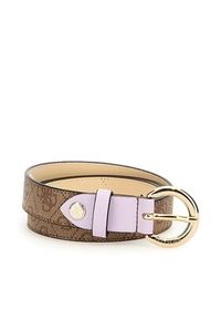 Guess Pasek Damski Izzy Belts BW7788 VIN25 Beżowy. Kolor: beżowy. Materiał: skóra